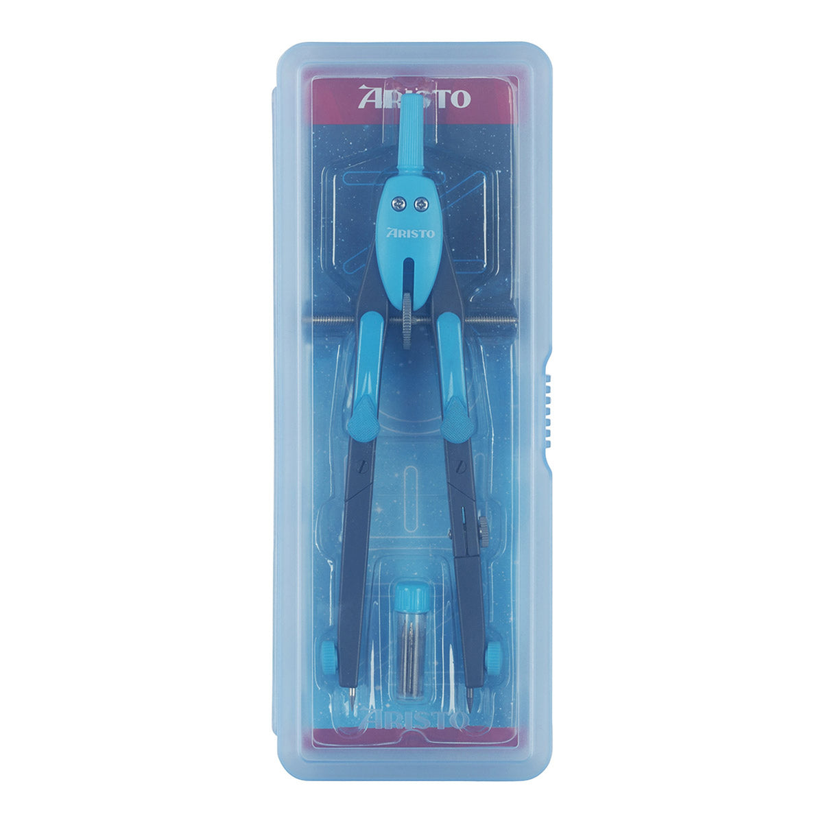 Aristo-BTS-Schnellverstell-Zirkel-Schule-NEON-blau-AR552741-20-ovp-lafueliki