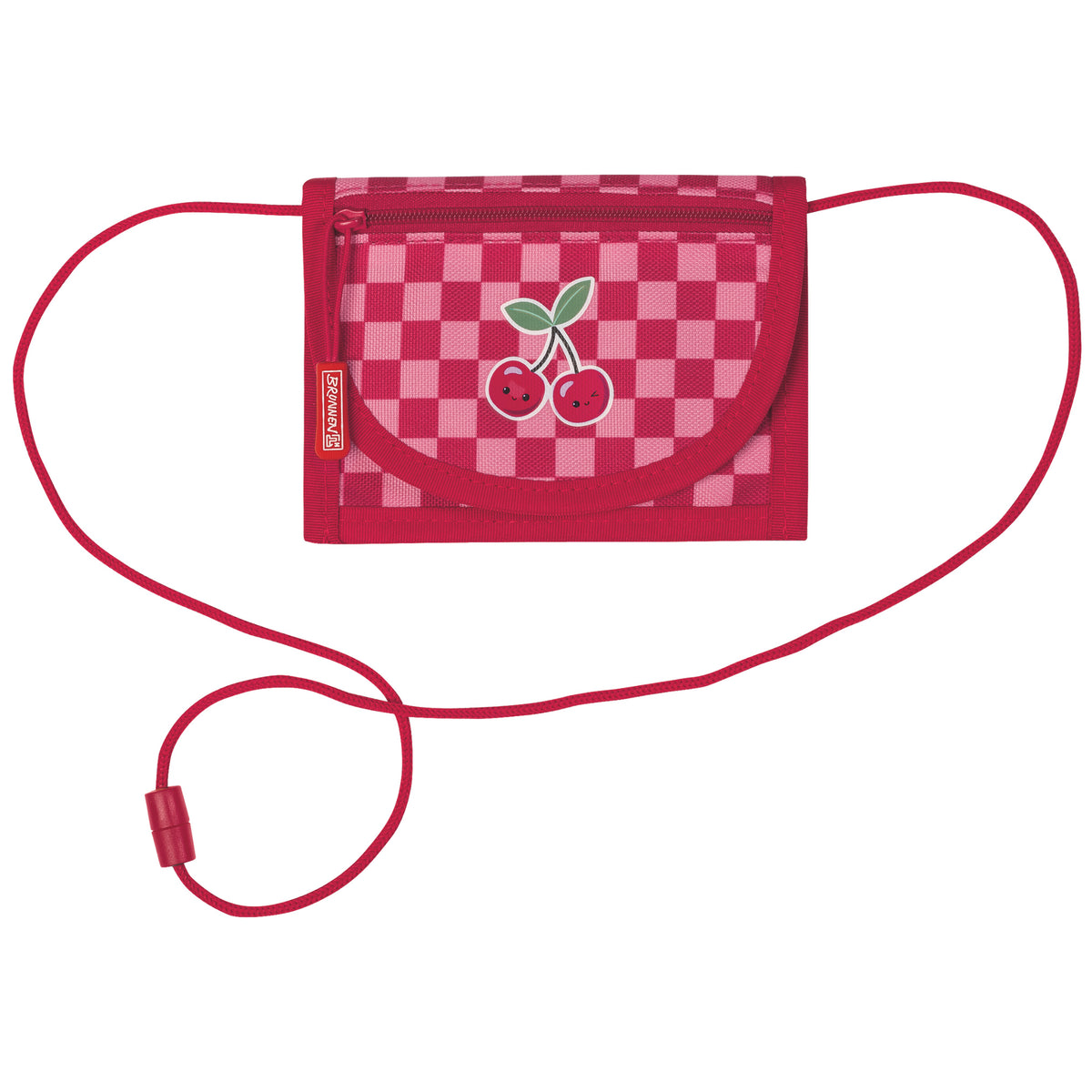 BRUNNEN Brustbeutel für Mädchen · Fruity Love · Rosa-Rot