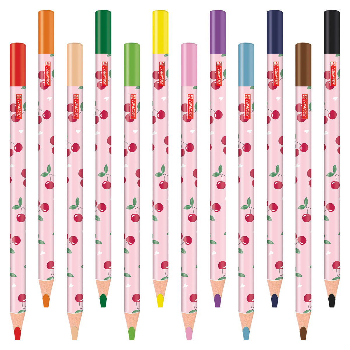 BRUNNEN Jumbo Dreikant Buntstifte 12er Set · Fruity Love