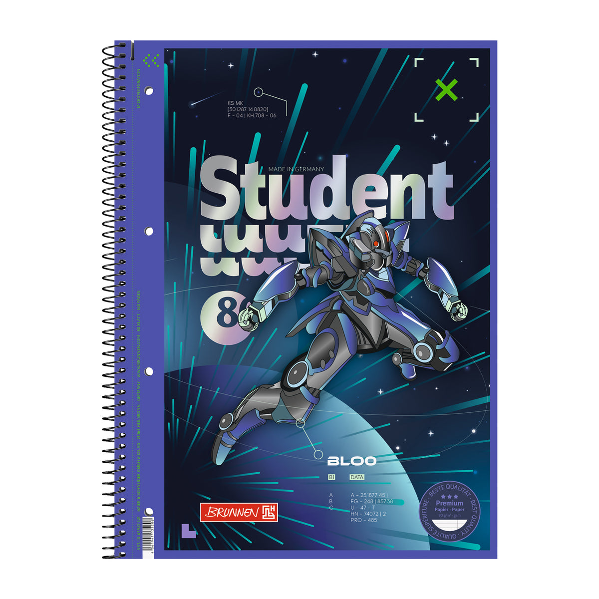 Brunnen-Collegeblock-A4-Robot-Heroes-Lin-27-liniert-Doppelrand-1067927421-Schulbedarf-kaufen-lafueliki