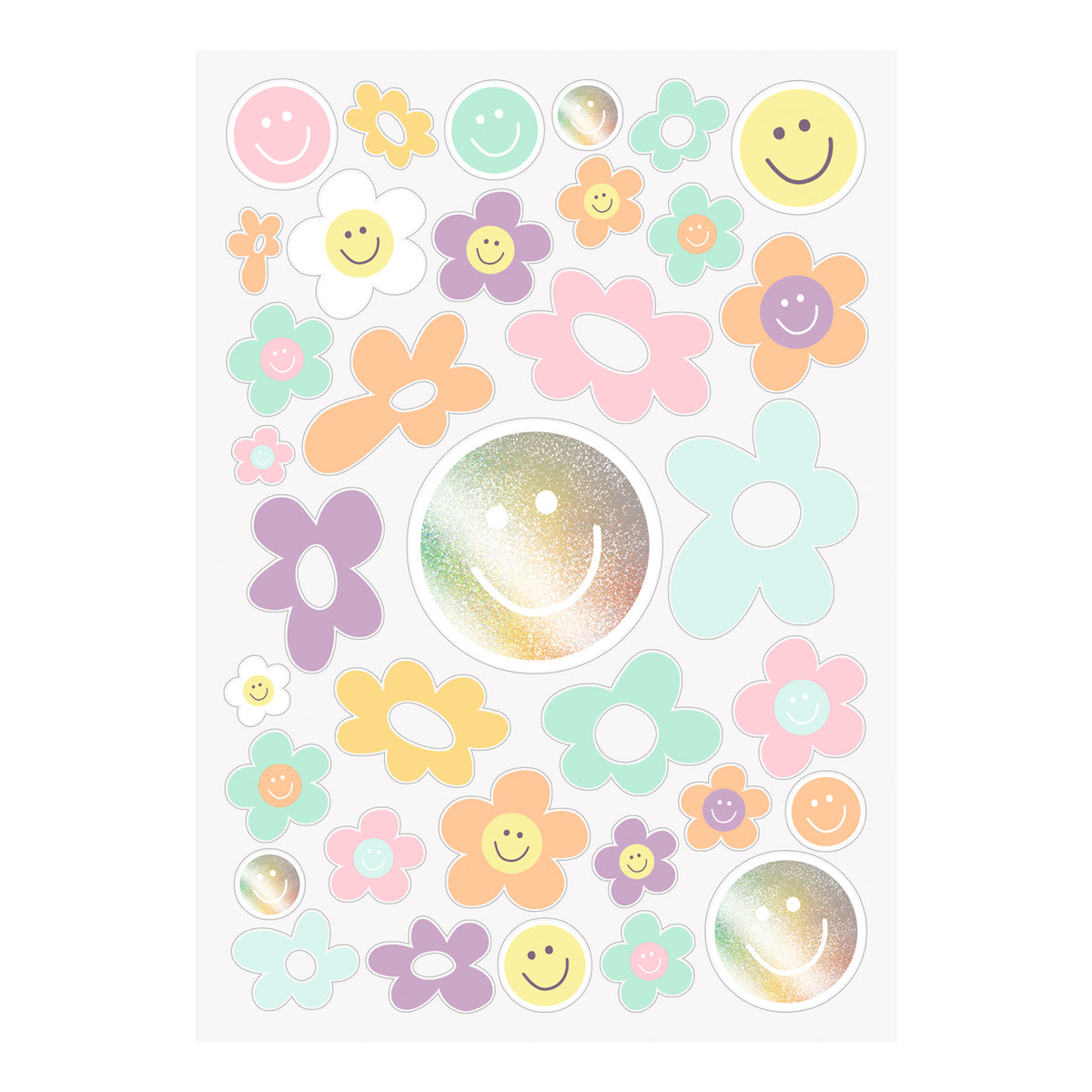 Brunnen-Freundebuch-Smile-Happy-Hippie-Maedchen-1062091422-Stickerbogen-LAFUELIKI