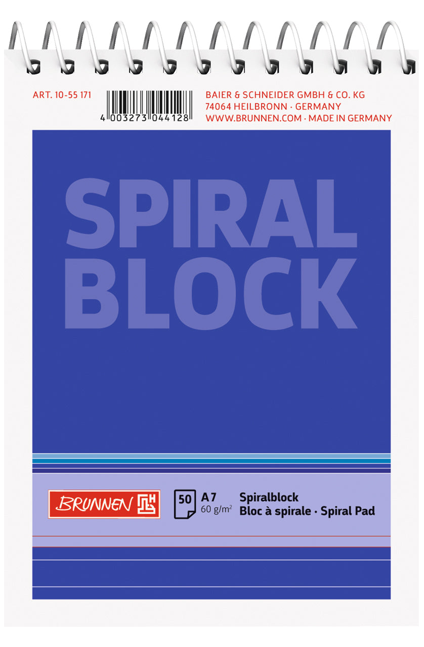 Brunnen-Spiralnotizblock-A7-liniert-1055171-lineatur-21-Spirale-oben-online-kaufen-lafueliki