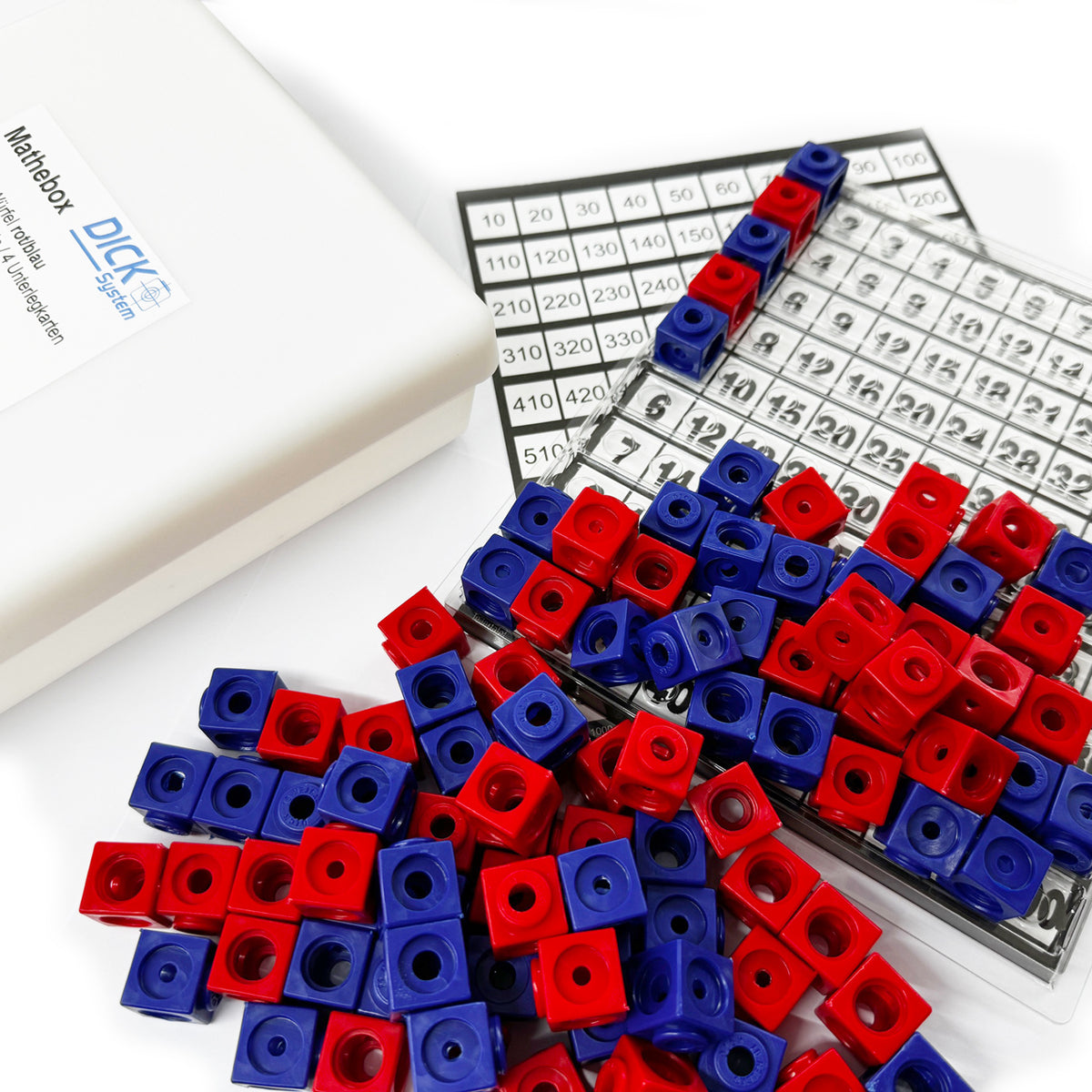 DICK-System-Steckwuerfel-Multibox-rot-blau-100-Stueck-Mathebox-Grundschule-4260532044408-kaufen-lafueliki