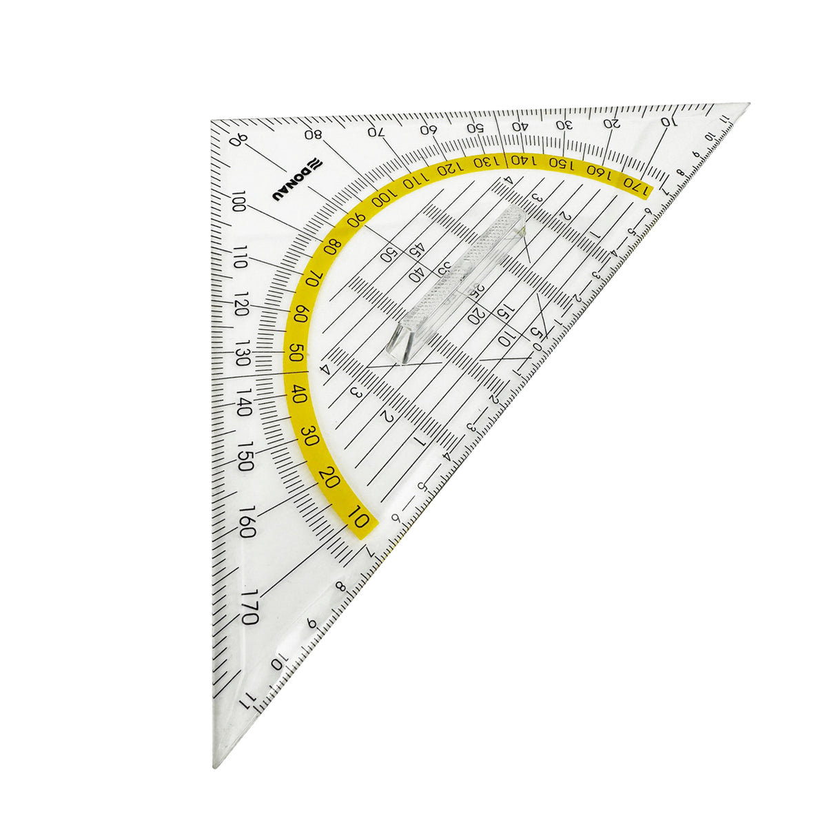 Donau-Geometriedreieck-mit-Grif-25-cm-Grosses-Geodreieck-Schule-lafueliki
