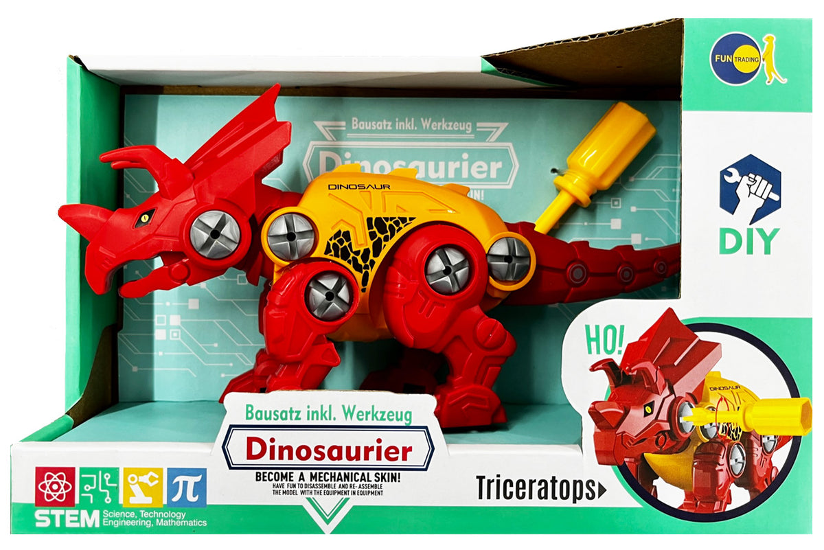 FUN-TRADING-DIY-Dinosaurier-3D-Bausatz-Triceratops-rot-4260612165955-lafueliki