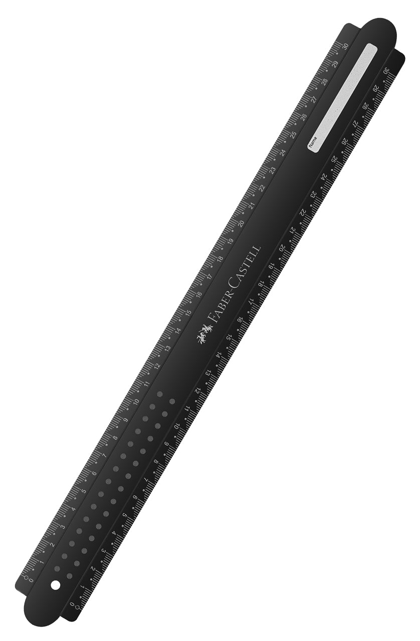 Faber-Castell-Lineal-Sparkle-schwarz-30cm-172130-Lineal-Linkshaender-Rechtshaender-4005401721307-online-kaufen-lafueliki