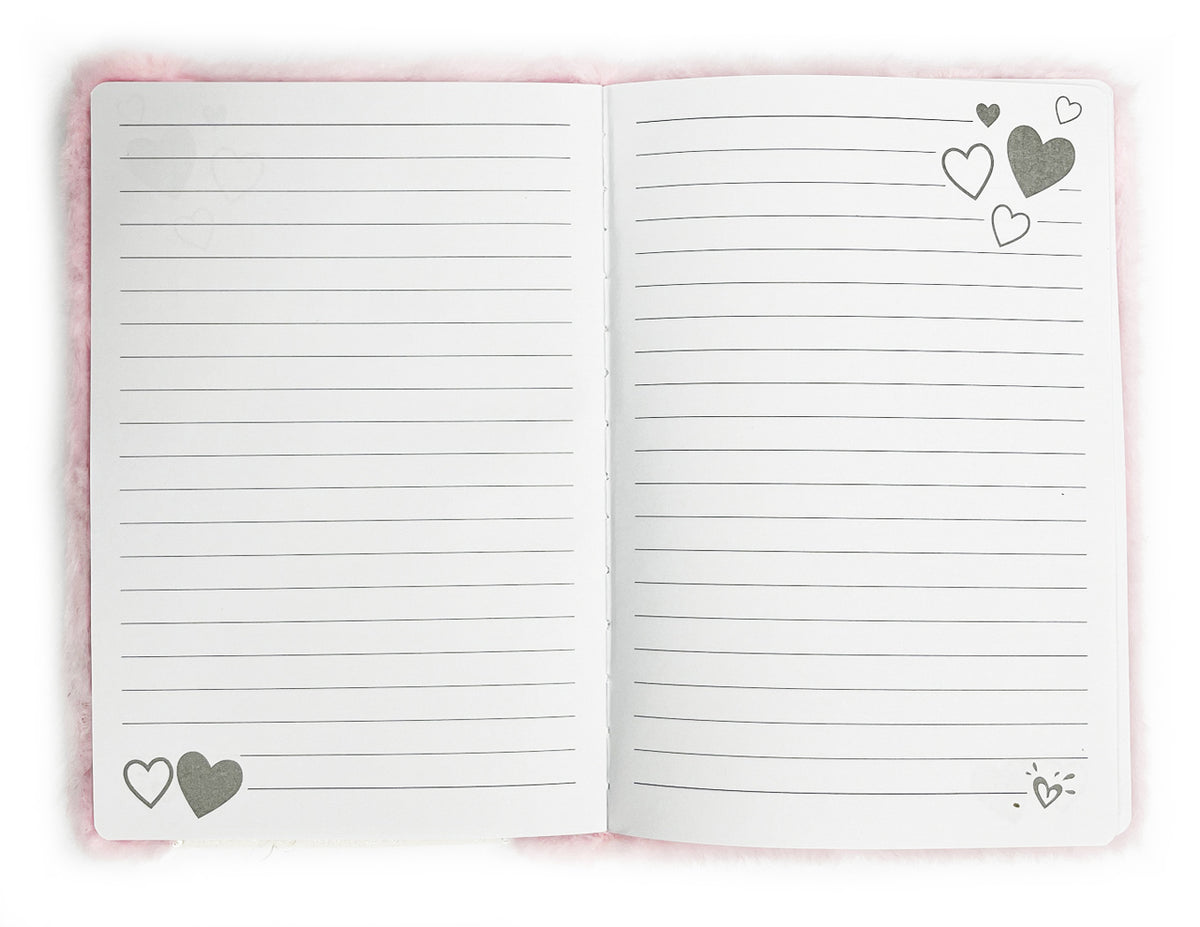 Flauschiges-Notizbuch-A5-Katze-rosa-31377-liniert-lafueliki