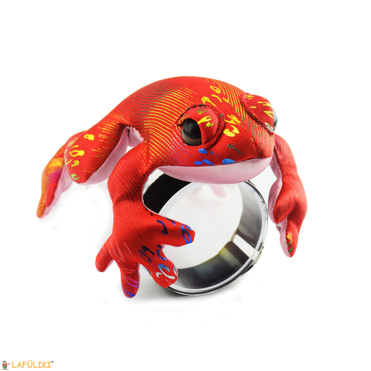 Froggy-Unterarmbeschwerer-L-silber-rot-8429-1-Schreibhilfe-lafueliki