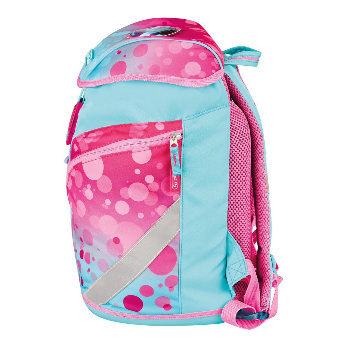 Herlitz-Schulranzen-SoftLight-Plus-pink-bubbles-400811344539-Seite-links-lafueliki