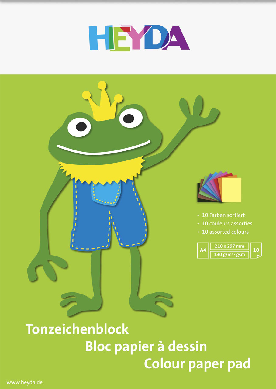 Heyda-Tonzeichenpapier-A4-Block-10-Farben-deckblatt-2047125-lafueliki