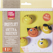 KNORR-prandell-Bastelset-Kneten-und-Radieren-Be-Happy-212159100-ovp-lafueliki