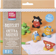 KNORR-prandell-Bastelset-Kneten-und-Radieren-Monsterland-212159101-ovp-lafueliki