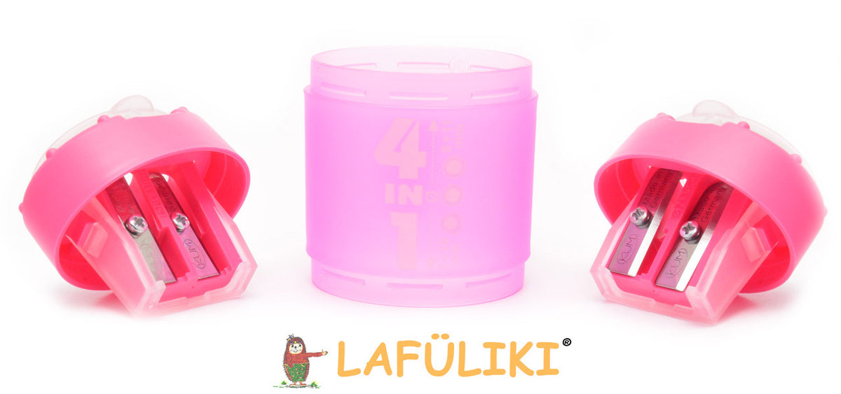 KUM-4in1-Spitzer-Anspitzer-fuer-alle-Stifte-pink-schulspitzer-lafueliki