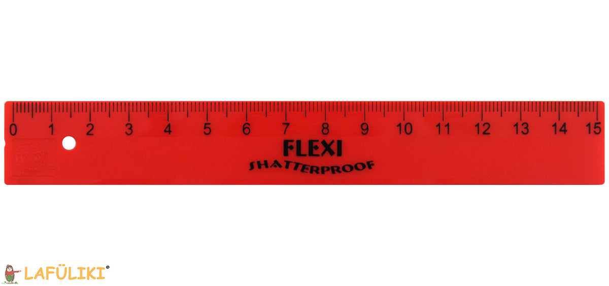 Kum-Lineal-15cm-flexi-rot-l1-schullineal-rechtshaender-lafueliki