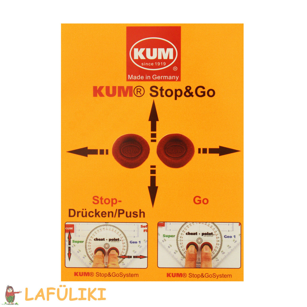 Kum-Lineal-30cm-Stop-Go-Grips