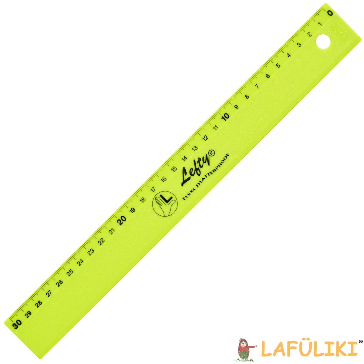 Kum-Lineal-fuer-Linkshander-30-cm-Pop-hellgruen-Linkshander-Shop-lafueliki