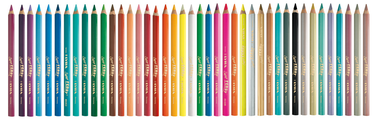 LYRA-Super-Ferby-alle-farben-Buntstift-lackiert-Einzelstift-farbstifte-lafueliki
