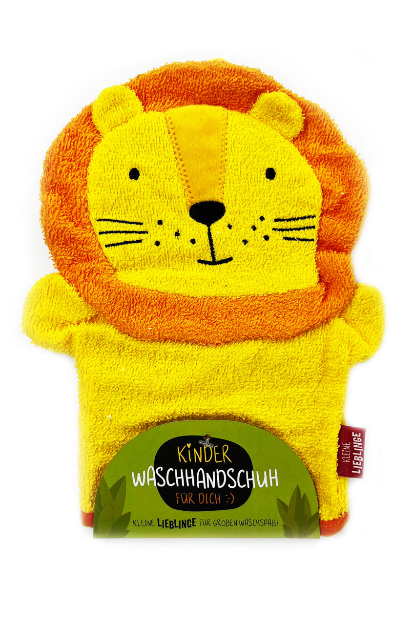 La-Vida-Kinder-Waschhandschuh-Motiv-Waschlappen-loewe-geschenk-lafueliki
