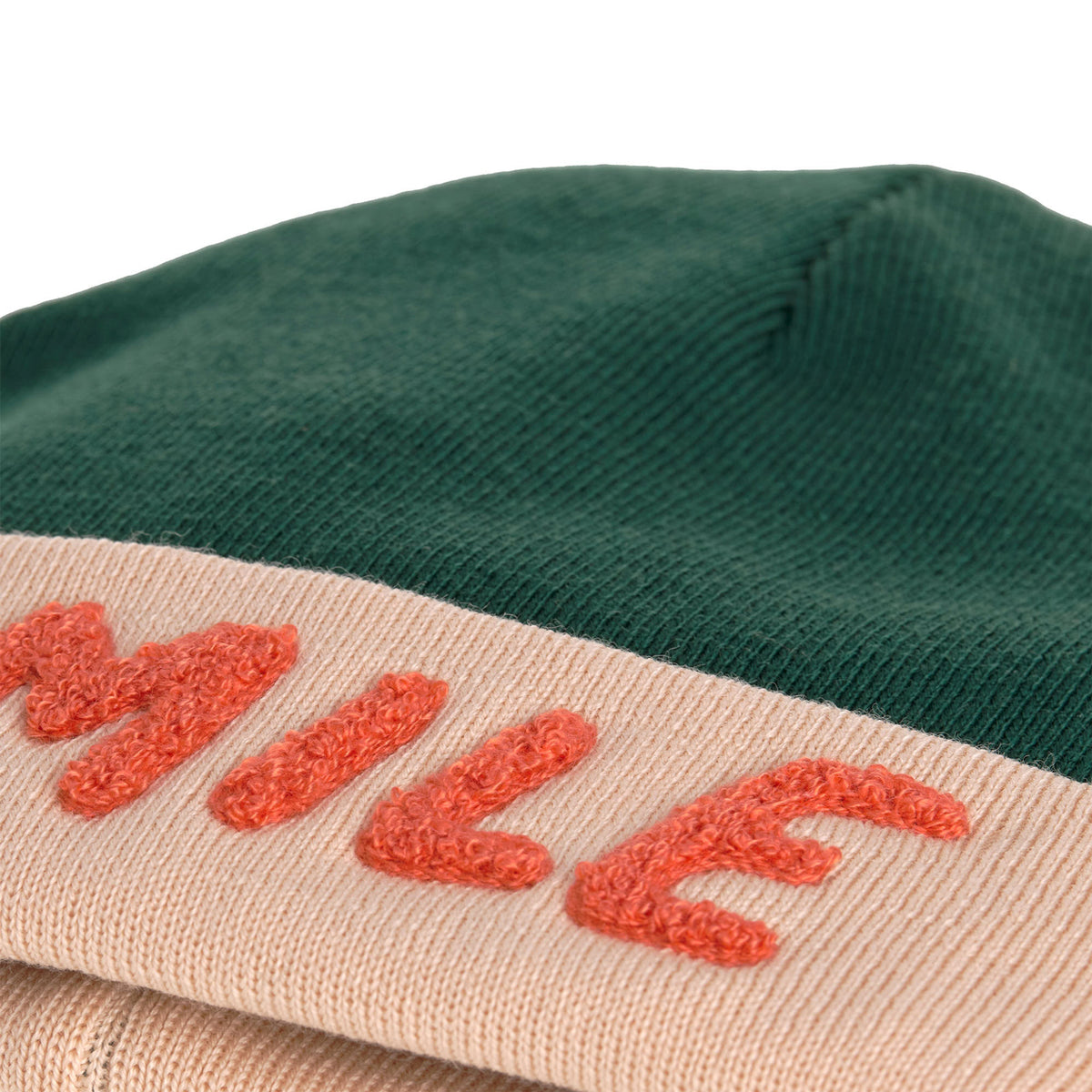 Laessig-Beanie-Kinder-Muetze-Smile-lachs-gruen-52-56-ab-3-6-Jahren-1531068357-lafueliki