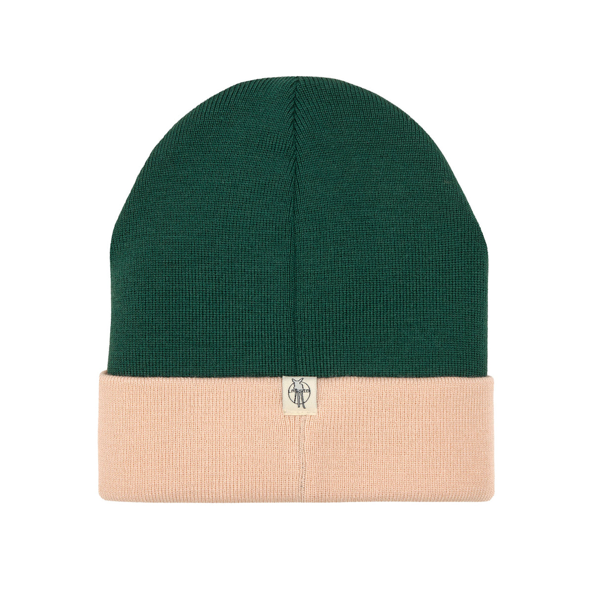 Laessig-Beanie-Kinder-Muetze-Smile-lachs-gruen-52-56-ab-3-6-Jahren-1531068357-rueckseite-lafueliki
