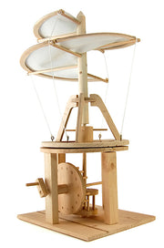 Leonardo-Da-Vinci-Helikopter-Hubschrauber-Schraube-Bausatz-Puzzle-Modell-Modellbau-Holz-4118