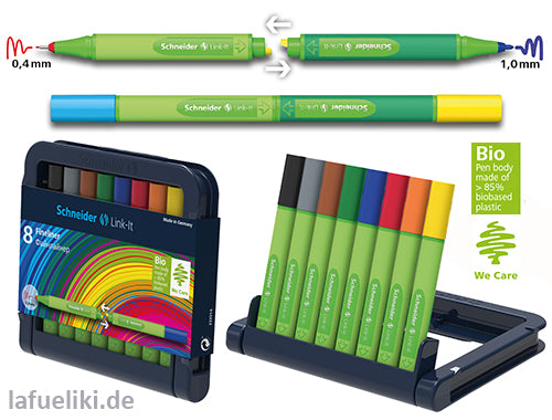 Link-It-Fasermaler-04mm-8er-Multipack
