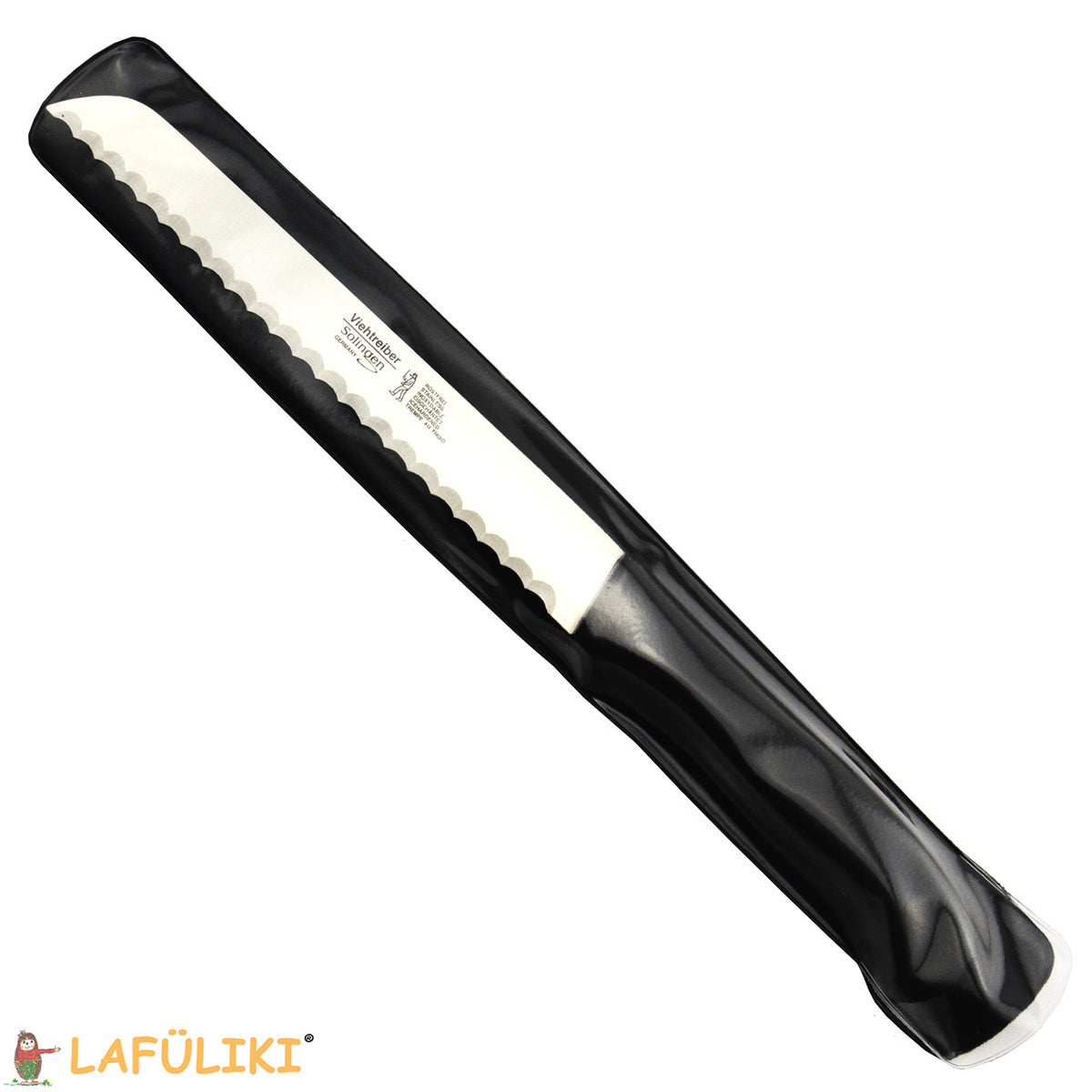 Linkshaender-Brotmesser-Kunststoffgriff-Wellenschliff-linkshand-messer-ovp-lafueliki