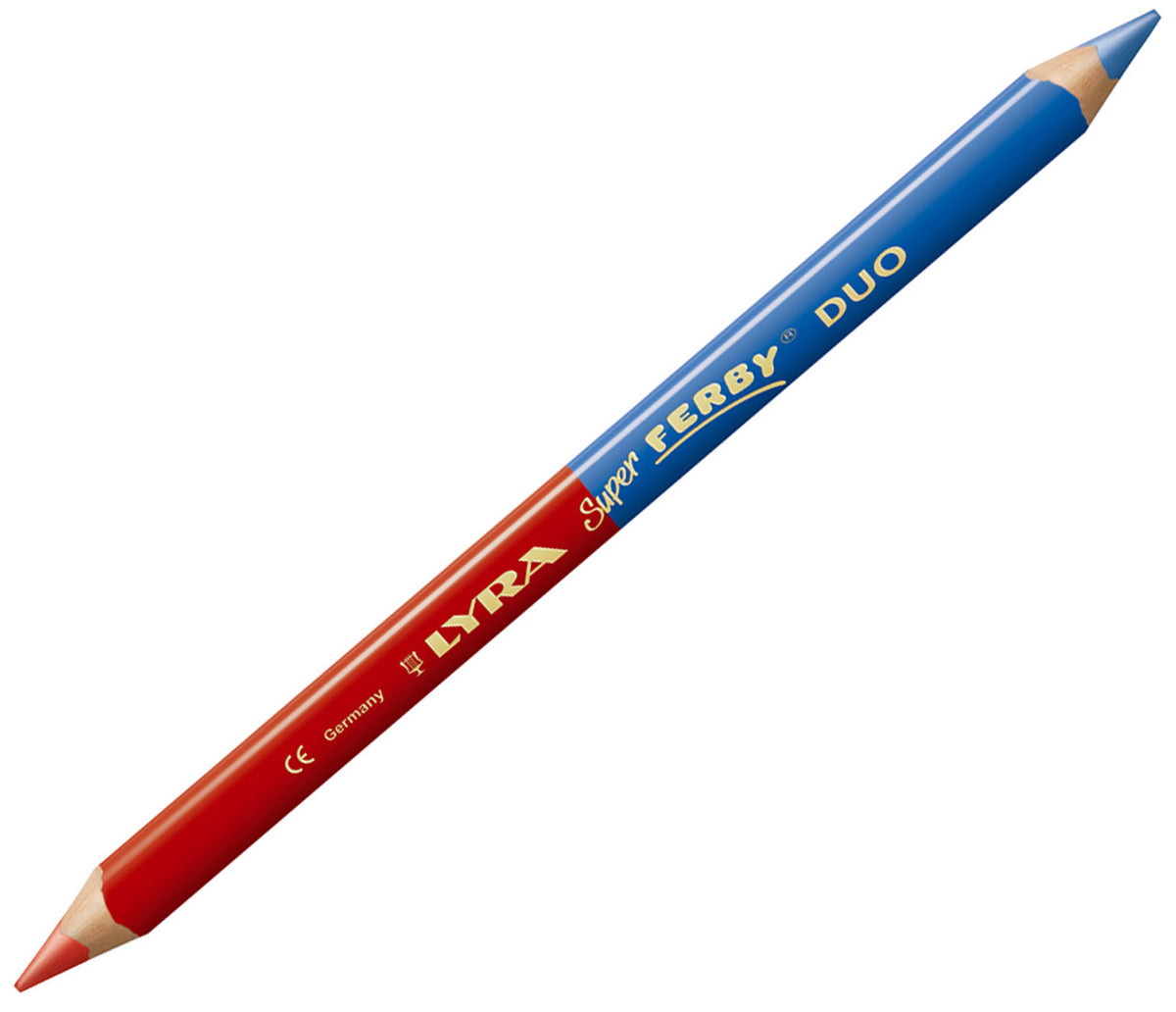 Lyra-Duo-Super-Ferby-silbenstift-rot-blau-jumbo-lafueliki