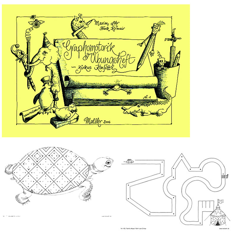 MALOEHRs-Zirkus-Konfetti-Graphomotorik-Ubungsheft-Vorschule-grundschule-lafueliki
