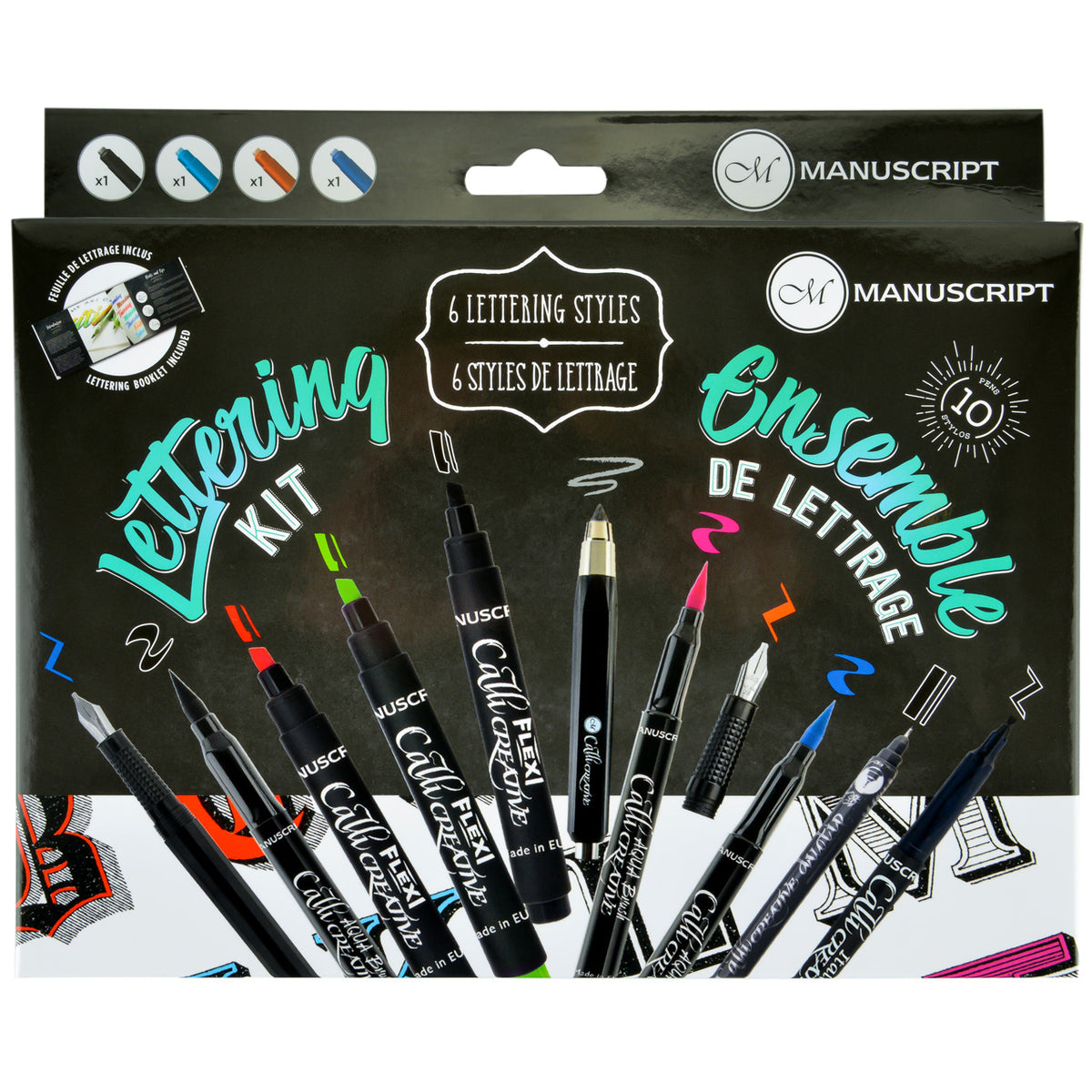 Manuscript-Kreativ-Set-Handlettering-16-teilig-MC172-ovp-lafueliki