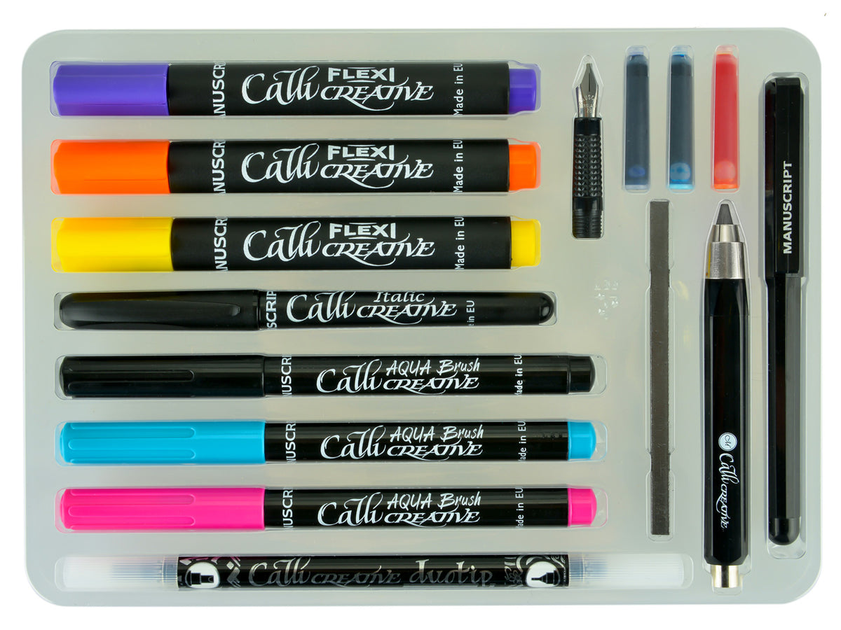 Manuscript-Kreativ-Set-Handlettering-16-teilig-stifte-MC172-lafueliki