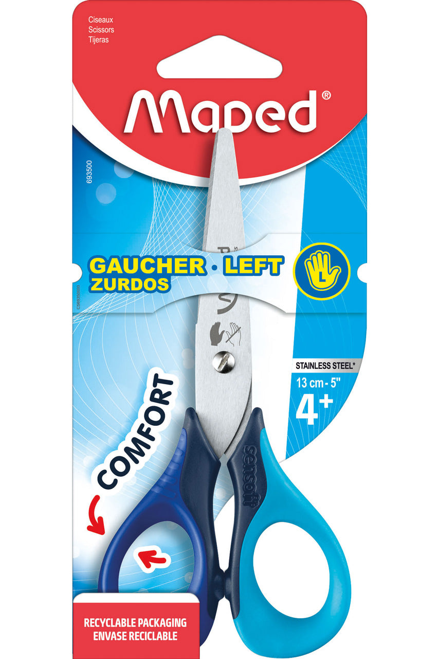 Maped-Kinder-Schere-13-cm-Sensoft-fuer-Linkshaender-Flexgrif-abgerundet-blau-hellblau-693500-kaufen-lafueliki