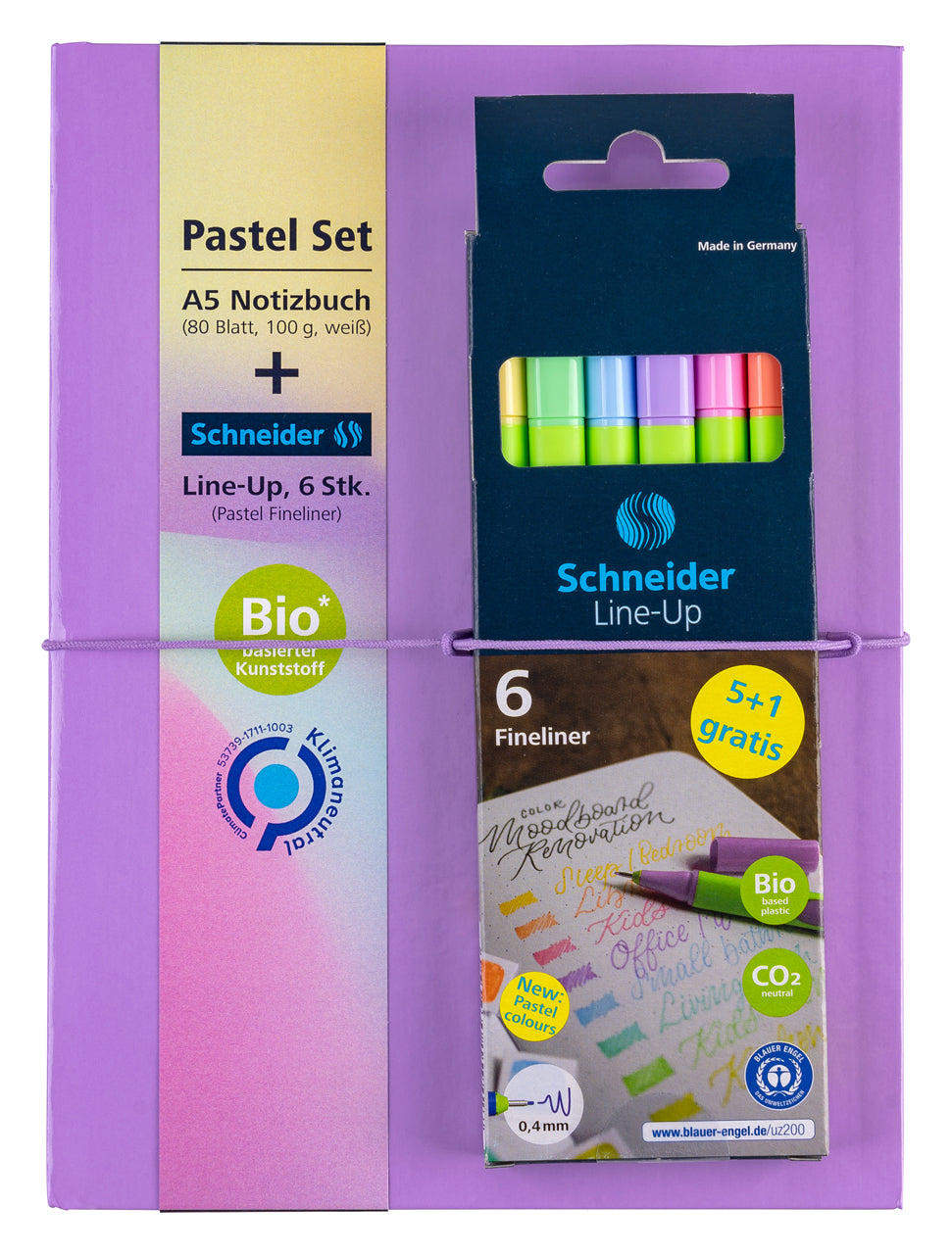 Notizbuch-Pastell-Fineliner-Line-Up-6er-Set-Pastell-violett-78-SET5358-kaufen-lafueliki