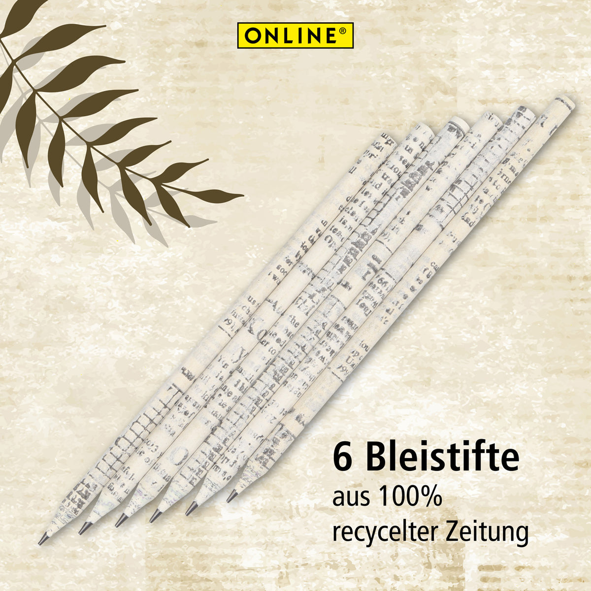ONLINE-Bleistifte-HB-6er-Set-aus-Zeitungspapier-07919-kaufen-lafueliki