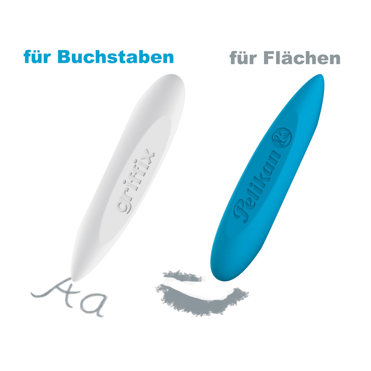 Pelikan-Griffix-Dreikant-Radierer-radiergummi-2er-Set-blau-weiss-lafueliki