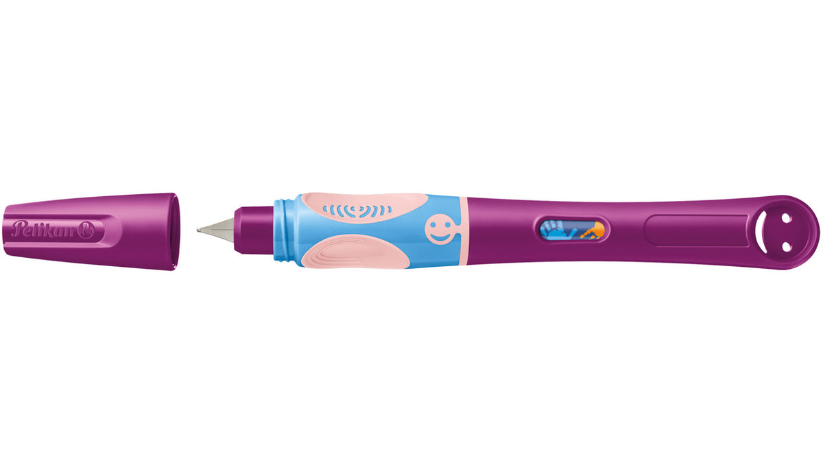 Pelikan-Griffix-Fueller-820264-Sweet-Berry-lila-Rechtshaender-Kappe-offen-lafueliki