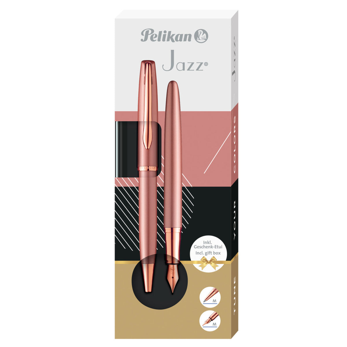 Pelikan-Jazz-Noble-Elegance-rose-Set-Fuellhalter-und-Kugelschreiber-im-Etui-ovp-online-kaufen-lafueliki