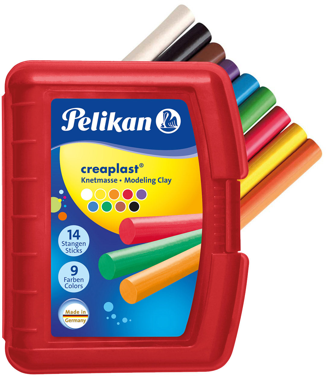Pelikan-Knete-Creaplast-Kunststoffbox-rot