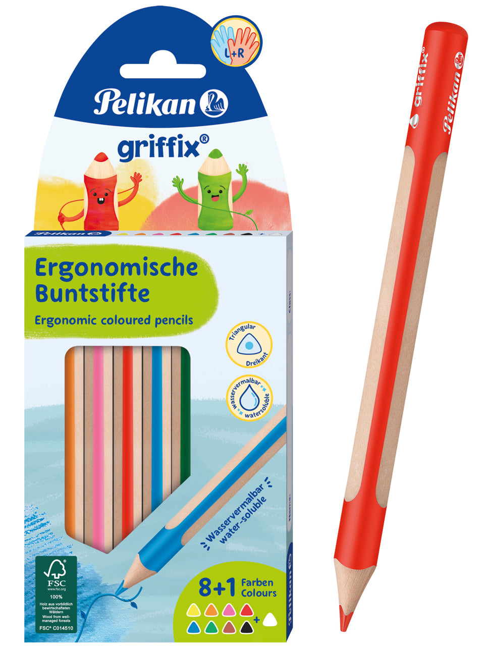 Pelikan-griffix-Buntstifte-9er-Set-Vorschule-Grundschule-online-kaufen-lafueliki