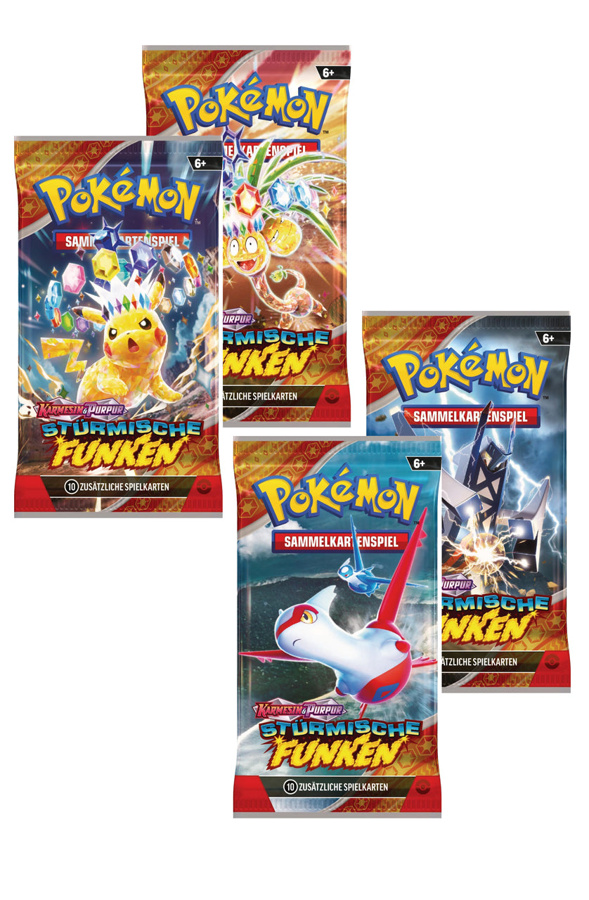 Pokemon-TCG-Karmesin-Purpur-KB8-Stuermische-Funken-DE-Sammelkarten-Booster-Motiv-alle-kaufen-lafueliki