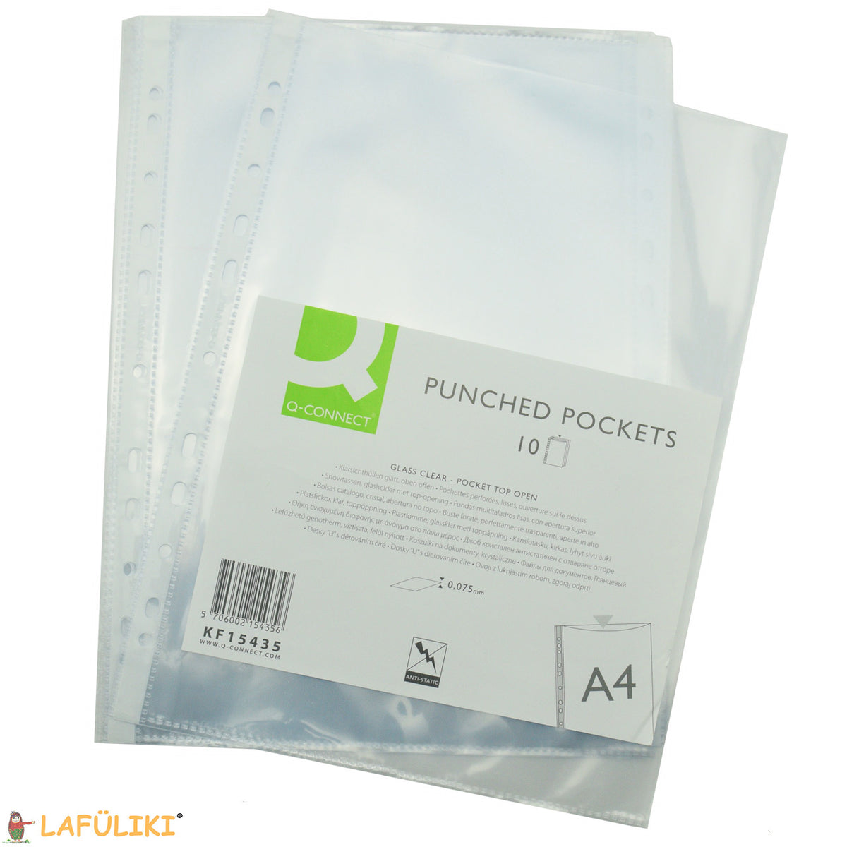 Q-CONNECT-Prospekthuelle-Klarsichthuelle-A4-glasklar-transparent-10-Stueck-lafueliki