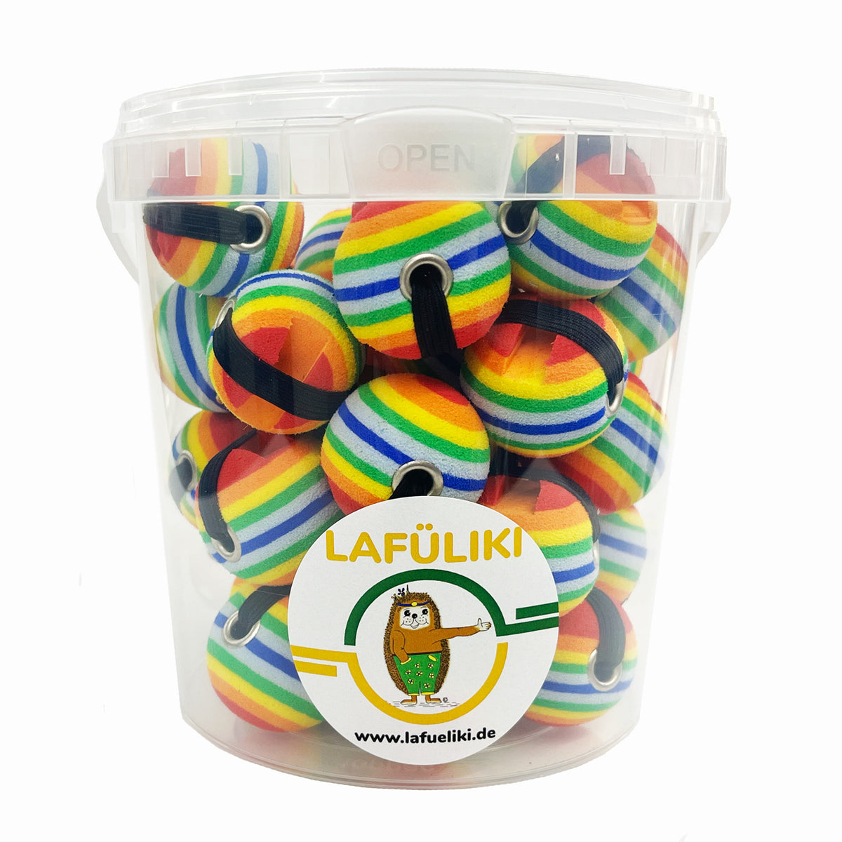 Schreibhilfe-Bolly-mittel-Regenbogen-Rainbow-Schreibkugel-Klassensatz-25-Stueck-LAFUELIKI