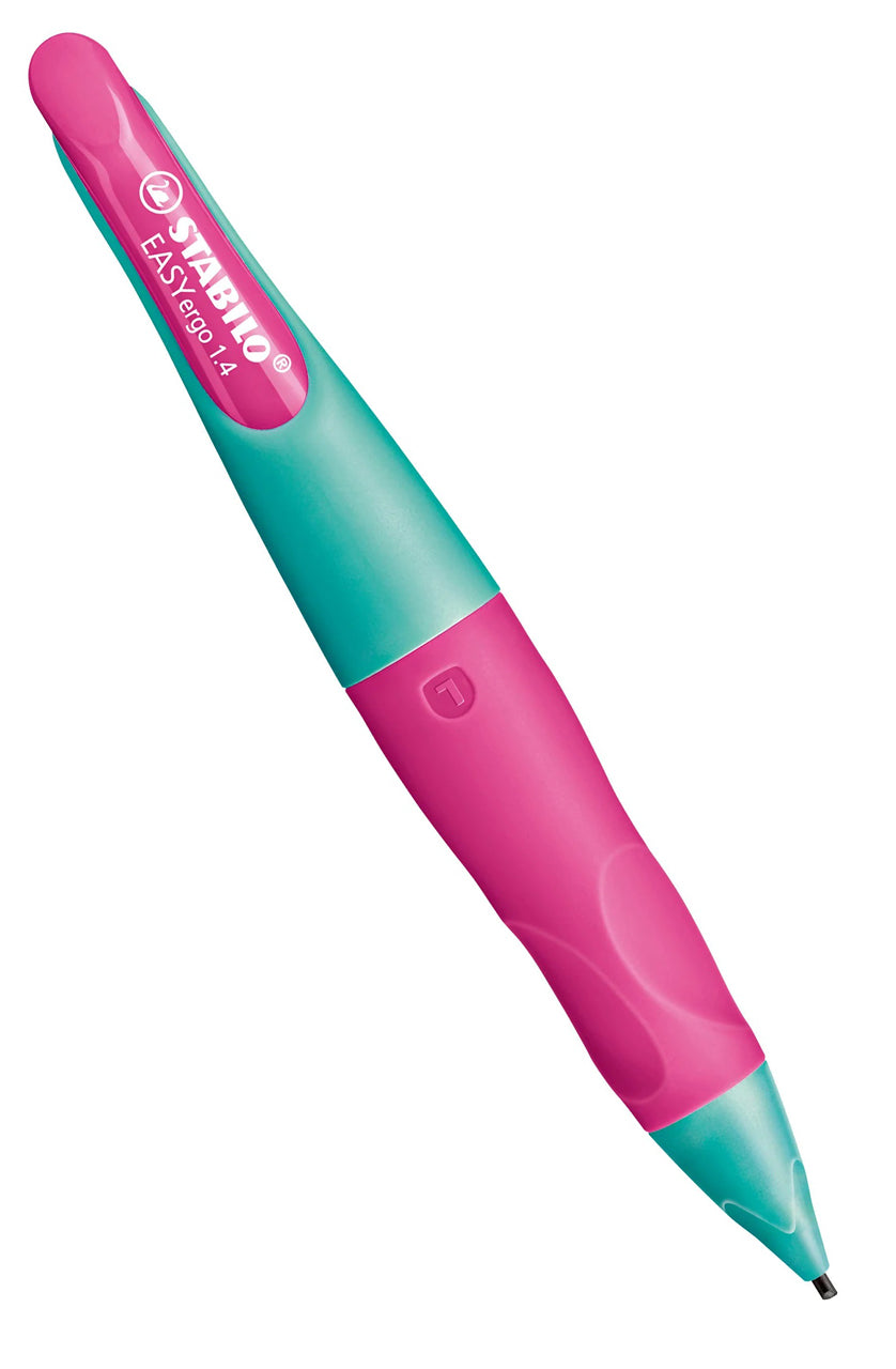 Stabilo-EASYergo-1-4-Druckbleistift-Linkshaender-tuerkis-pink-7881-5-hb-stift-lafueliki