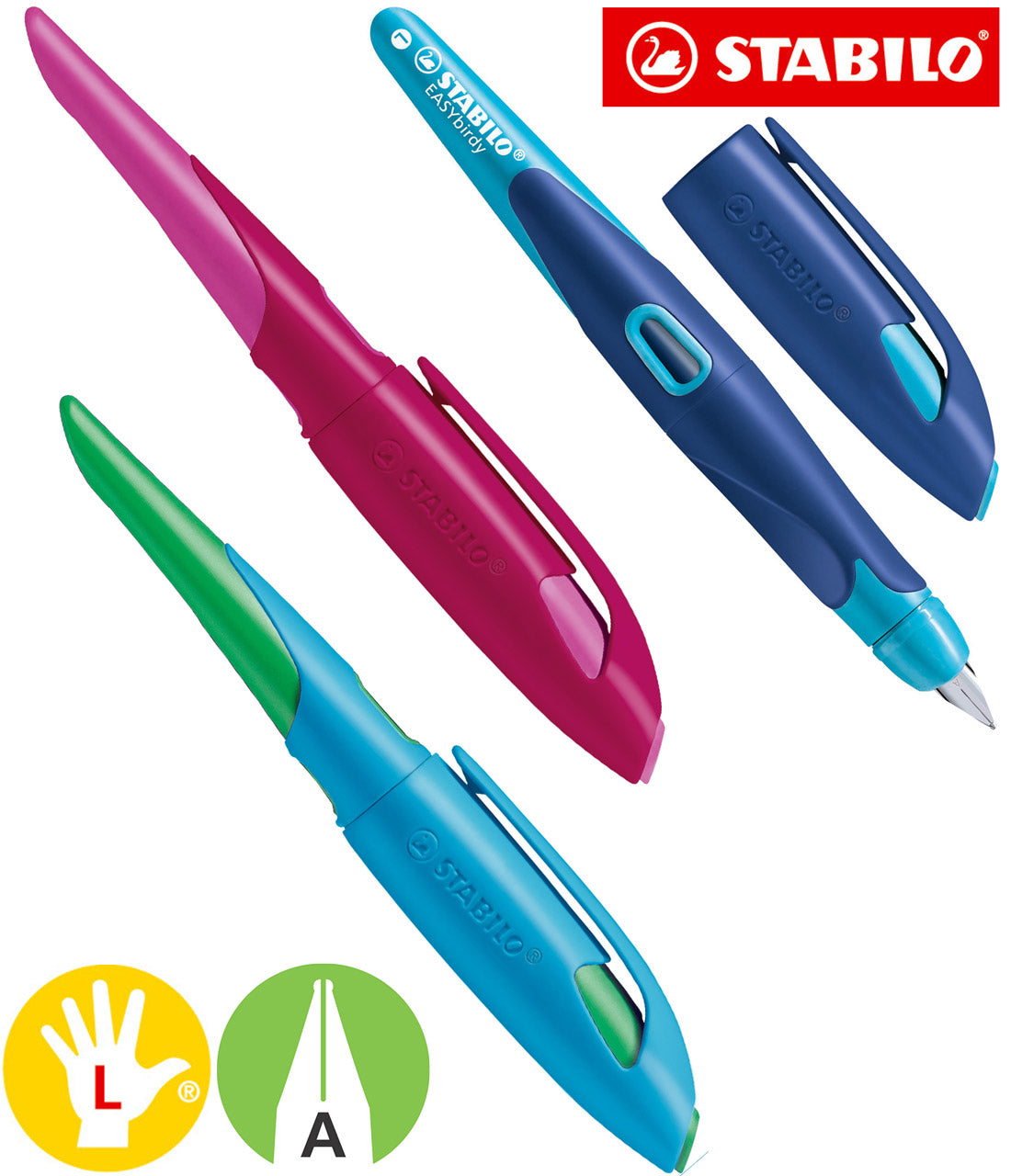 STABILO EASYbirdy Füller - Linkshänder - A-Feder