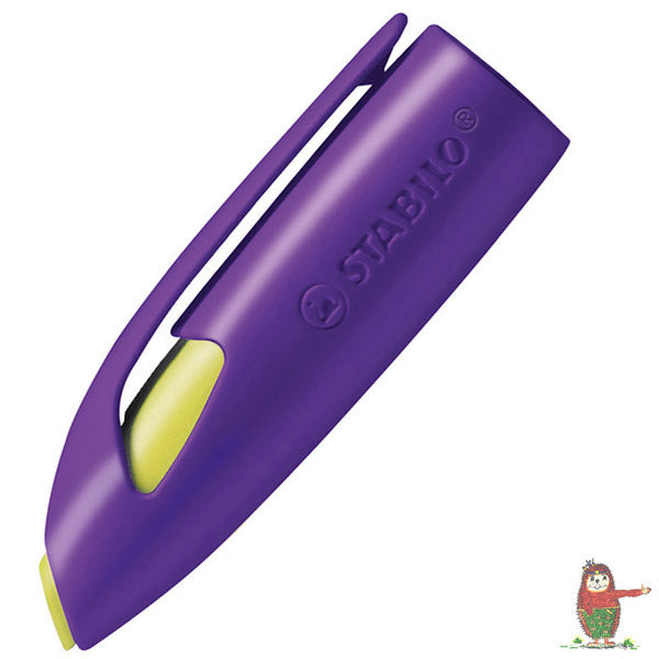 Stabilo-easybirdy-fueller-Kappe-violett-gelb-lafueliki