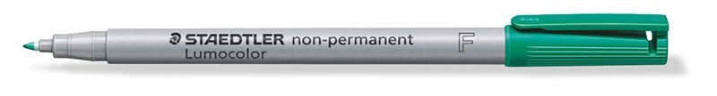 Staedtler-Lumocolor-non-permanent-Folienstift-F-gruen-offen
