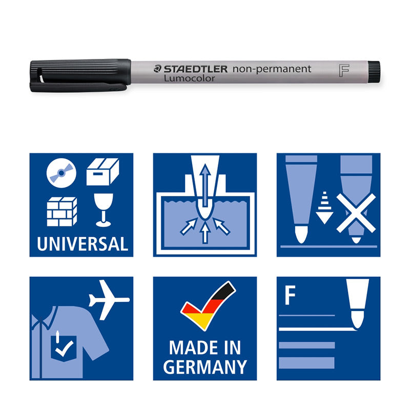 Staedtler-Lumocolor-non-permanent-Folienstift-schule-schwarz