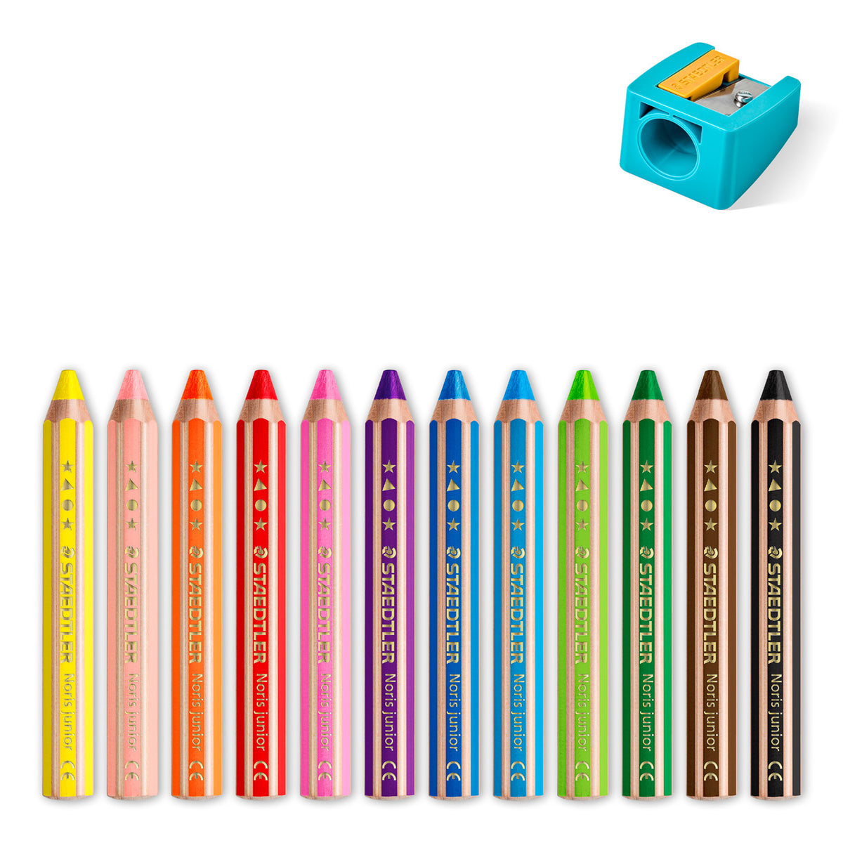 Staedtler-Noris-Junior-3in1-Kindermalstift-12er-Set-stifte-lose-140-C12-lafueliki