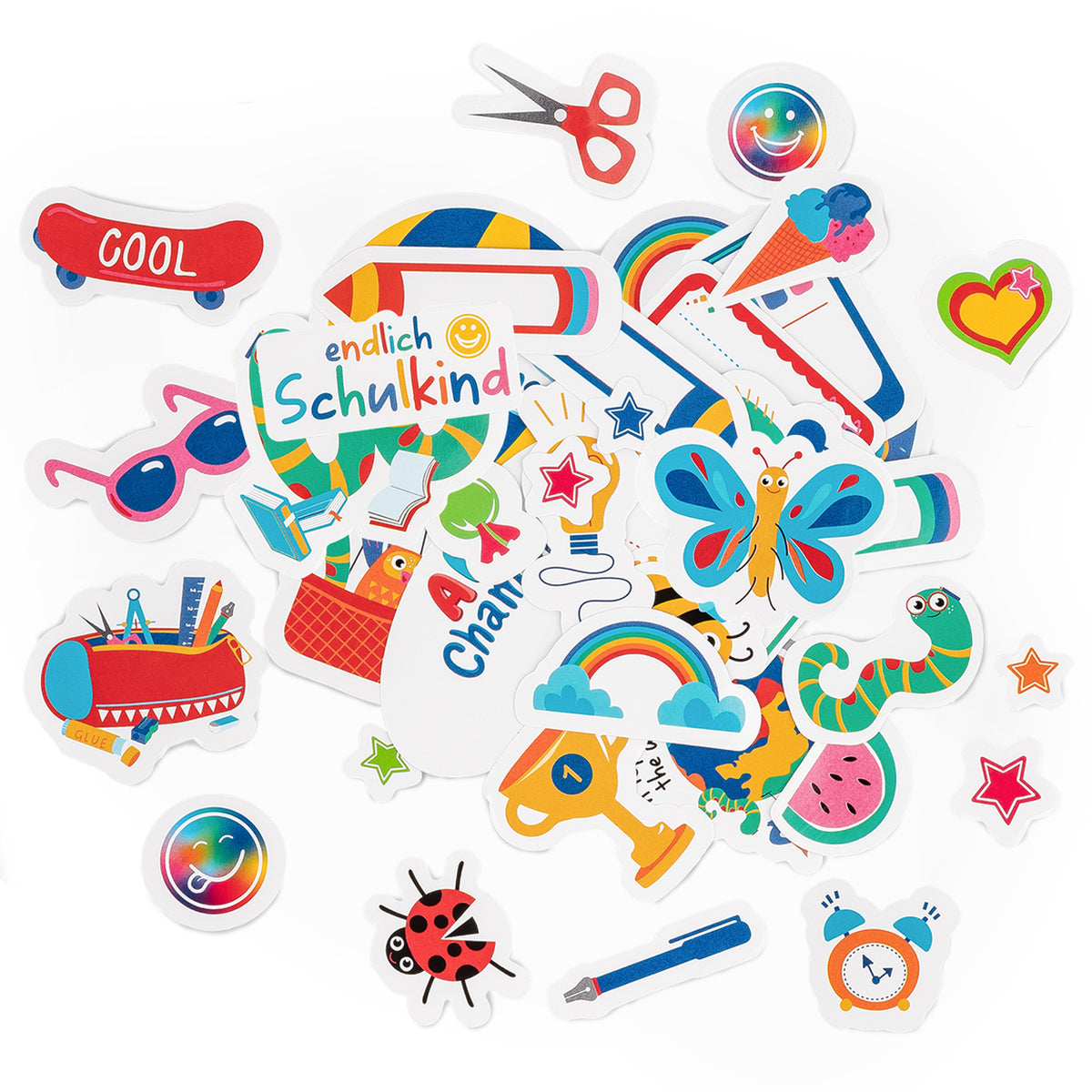 Trendhaus-Jumbo-Sticker-Set-50-teilig-ABC-962874-Einschulung-Streudeko-lafueliki