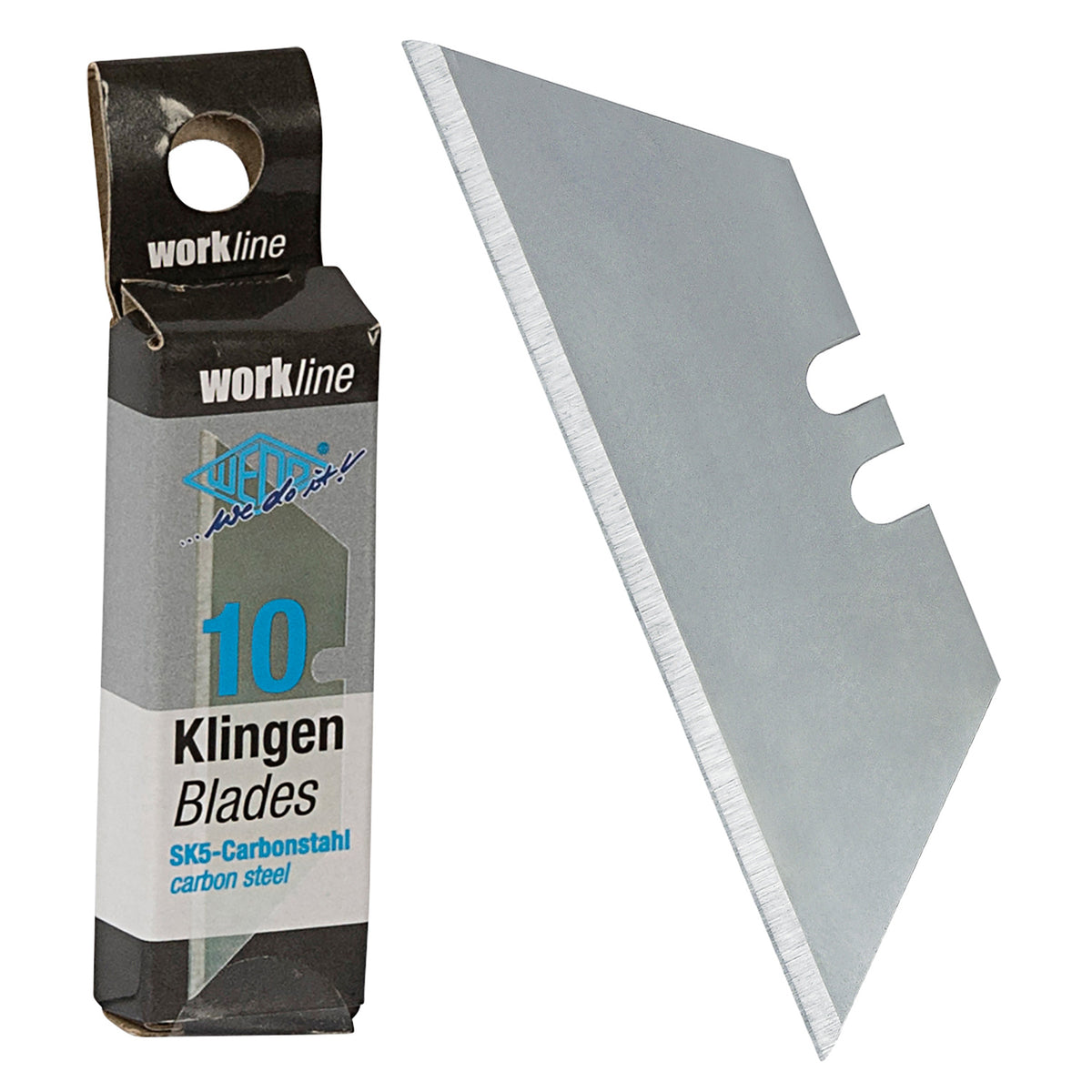 WEDO Cutter-Ersatzklingen · Trapez · silber · 7881 · 10er Box · 61×19 mm